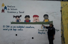 y padres de plasman mensajes educativos murales – Ministerio de Inclusión Económica Social